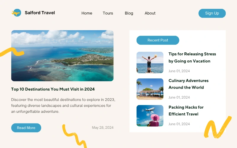 Travel website project