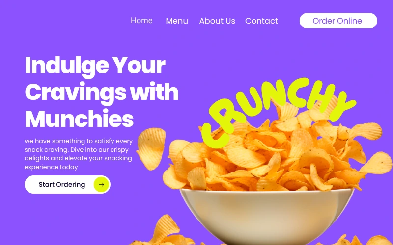 Snack brand website project