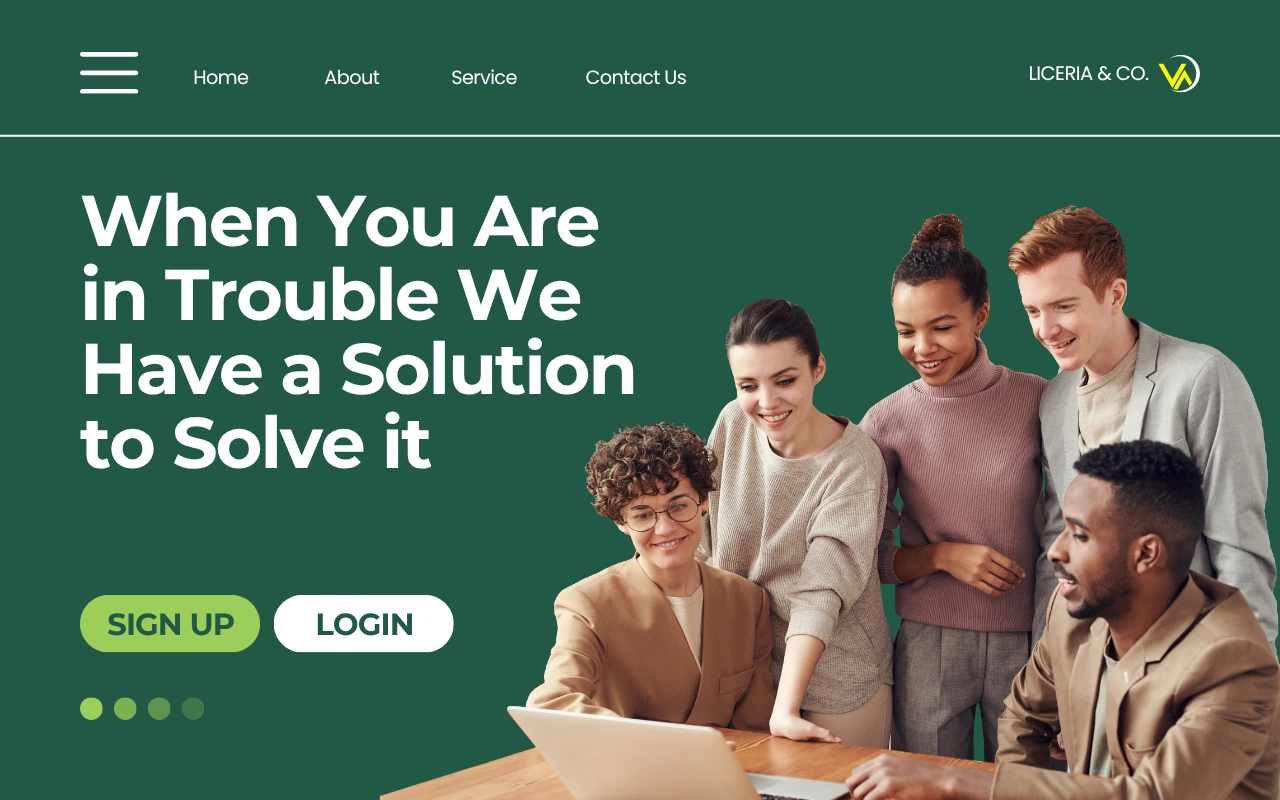 Consulting agency website project