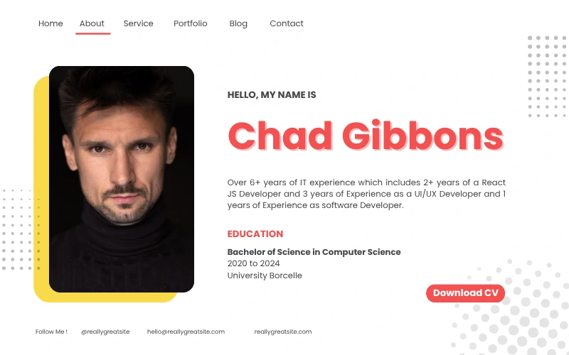 Personal portfolio website project