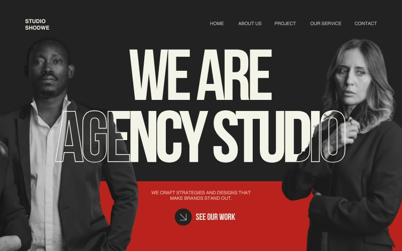 Agency studio website project